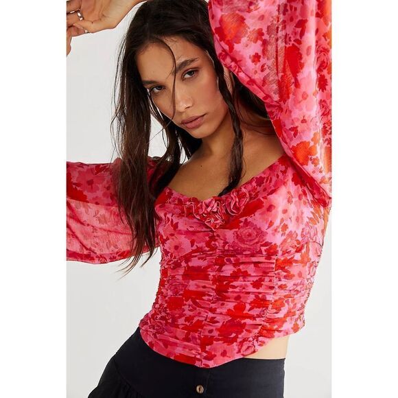 Free People Oh Lala Top Size S - Picture 1 of 8